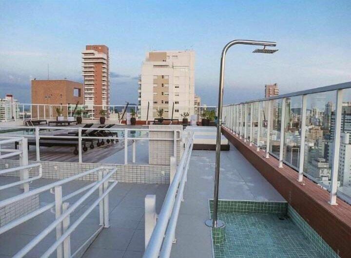 Lazer Completo Com Piscina E Sauna No Gonzaga Santos  Extérieur photo