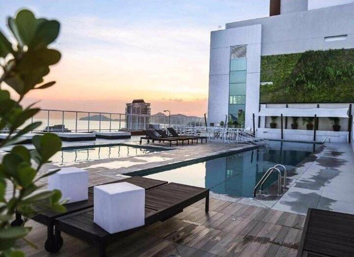 Lazer Completo Com Piscina E Sauna No Gonzaga Santos  Extérieur photo