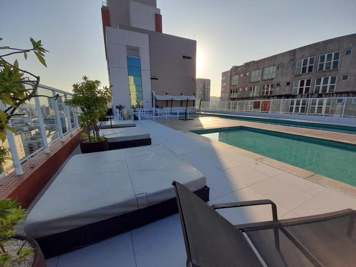 Lazer Completo Com Piscina E Sauna No Gonzaga Santos  Extérieur photo